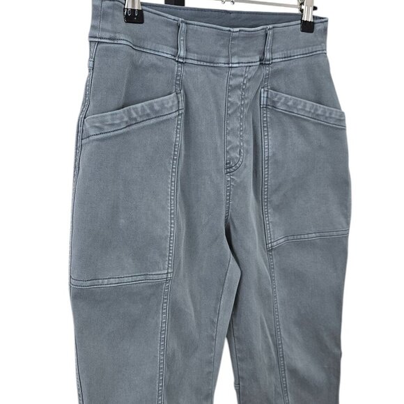 SPANX Stretch Twill Straight Leg Pant, Hazy Blue Gray, Shaping, Size Small - Picture 9 of 12